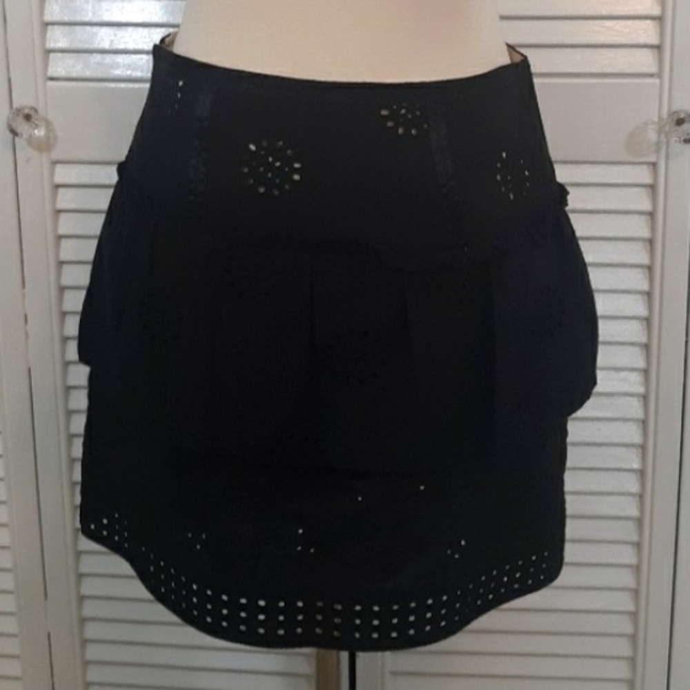 Juicy couture Y2K Vintage eyelet ruffle mini skirt sz 0 *C4 - Picture 2 of 8